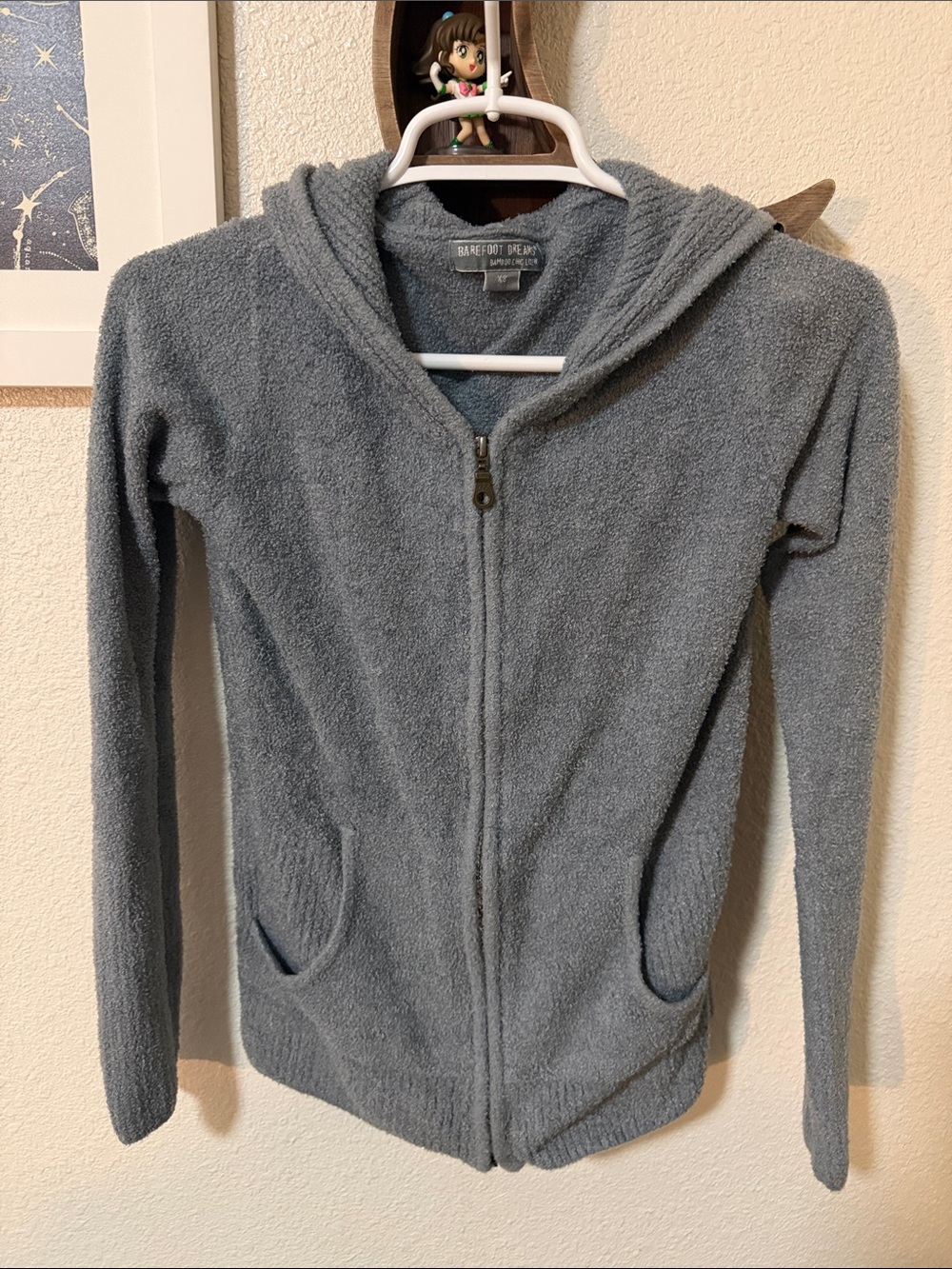 BAREFOOT DREAMS‎ CozyChic Lite Zip Up Hoodie - Size Extra Small